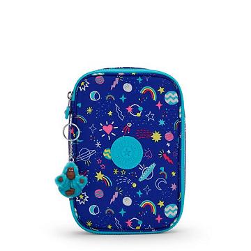 Kipling 100 Pens Printed Case Tassen Blauw | België 1181DF